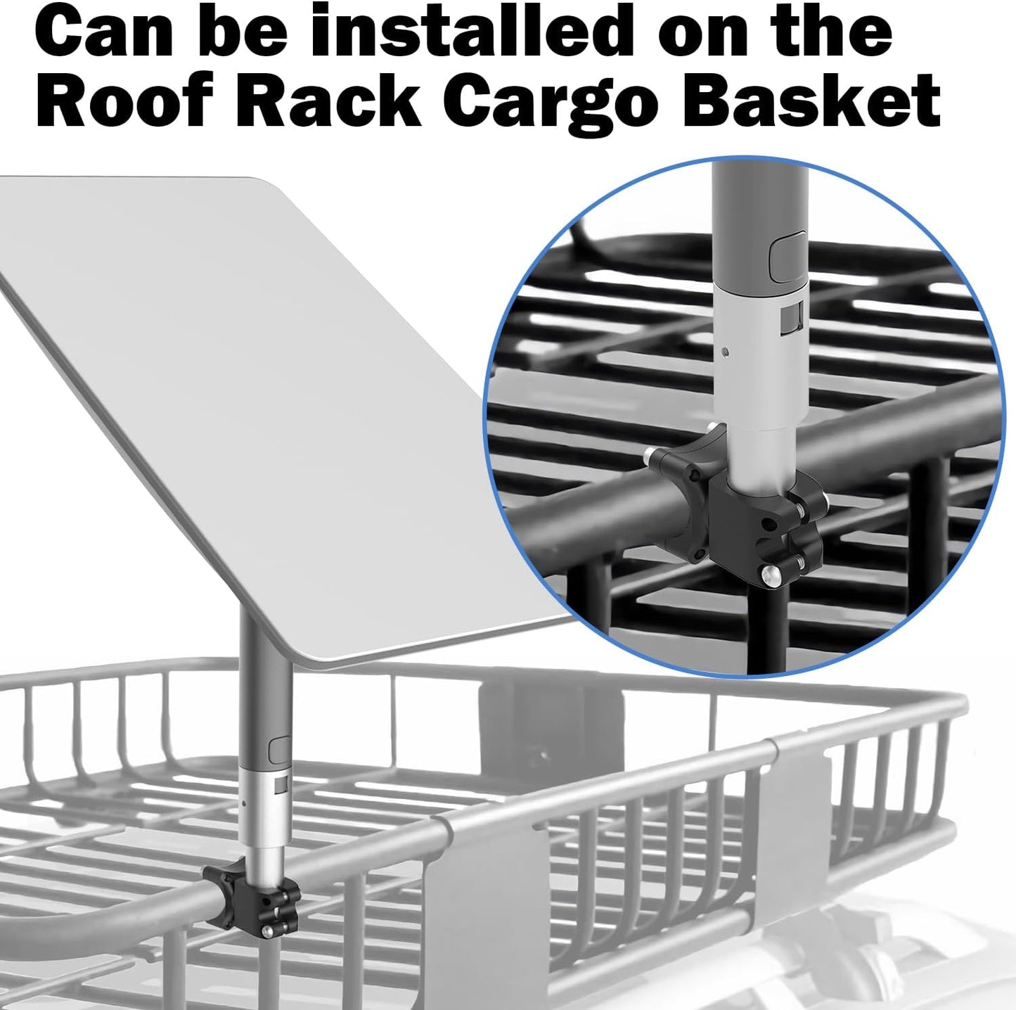 Mount for RV Ladder, Starlink Mount for Roof Rack,Load-Bearing 200lbs, Installation Range 0.8-1.17” for Pole/Roof/SUV/Outdoor